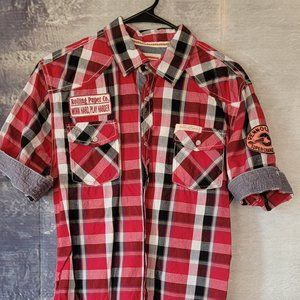 Rolling Paper Company, Plaid Shirt, Work Harder, Play Harder! UNISEX